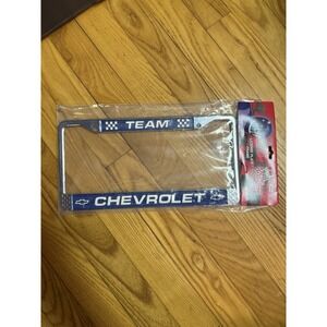 Vintage NASCAR Team Chevrolet License Plate Holder